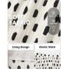 image:imageEXLURA Womens High Waist Polka Dot Pleated Maxi Long Skirt Floral Midi Swing Skirt Boho Beach Vacation Outfits with PocketsPolka Dots Black