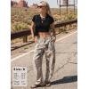 image:imageEXLURA Womens 100 Cotton Camo Pants High Waisted Straight Leg Baggy Denim Trousers Y2K Trendy Casual Forest Camo Cargo JeansPink Camo