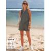image:imageEXLURA Womens Summer 2 Piece Outfits Sleeveless Tank Top Matching Shorts Sets Lounge Sets Beach Vacation Cruise Clothes 2026Grey Green