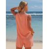 image:imageEXLURA Womens Summer 2 Piece Outfits Sleeveless Tank Top Matching Shorts Sets Lounge Sets Beach Vacation Cruise Clothes 2026Orange