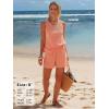 image:imageEXLURA Womens Summer 2 Piece Outfits Sleeveless Tank Top Matching Shorts Sets Lounge Sets Beach Vacation Cruise Clothes 2026Orange