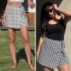 image:imageEXLURA Womens High Waisted Gingham Skort ALine Wrap Mini Skirt with Shorts Side Tie Cotton Plaid Skorts Summer Outfits 2026Black
