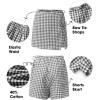 image:imageEXLURA Womens High Waisted Gingham Skort ALine Wrap Mini Skirt with Shorts Side Tie Cotton Plaid Skorts Summer Outfits 2026Black