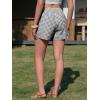 image:imageEXLURA Womens High Waisted Gingham Skort ALine Wrap Mini Skirt with Shorts Side Tie Cotton Plaid Skorts Summer Outfits 2026Black