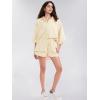image:imageEXLURA Womens Cotton Summer 2 Piece Sets Long Sleeve Button Down Shirts Matching Short Sets Beach Vacation Cruise OutfitsOrange