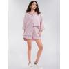 image:imageEXLURA Womens Cotton Summer 2 Piece Sets Long Sleeve Button Down Shirts Matching Short Sets Beach Vacation Cruise OutfitsRed