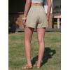 image:imageEXLURA Womens High Waisted Gingham Skort ALine Wrap Mini Skirt with Shorts Side Tie Cotton Plaid Skorts Summer Outfits 2026Orange Blue