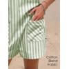 image:imageEXLURA Womens Summer Casual Sleeveless Romper Dress Loose Cotton Striped Shorts Overalls Jumpsuit Vacation Beach Outfits 2026Green