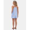 image:imageEXLURA Womens Summer Casual Sleeveless Romper Dress Loose Cotton Striped Shorts Overalls Jumpsuit Vacation Beach Outfits 2026Light Blue