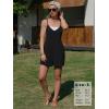 image:imageEXLURA Womens Summer Casual Sleeveless Romper Dress Loose Cotton Striped Shorts Overalls Jumpsuit Vacation Beach Outfits 2026Solid Black