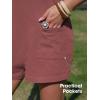 image:imageEXLURA Womens Summer Casual Sleeveless Romper Dress Loose Cotton Striped Shorts Overalls Jumpsuit Vacation Beach Outfits 2026Solid Maroon