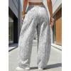 image:imageEXLURA Womens Barrel Jeans Wide Leg Y2K Boyfriend Denim Pants Hip Hop Vintage Baggy Jeans Cotton MidLow Elastic Waist PantsBlack Print