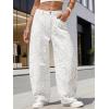 image:imageEXLURA Womens Barrel Jeans Wide Leg Y2K Boyfriend Denim Pants Hip Hop Vintage Baggy Jeans Cotton MidLow Elastic Waist PantsLight Brown Leopard