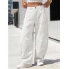 image:imageEXLURA Womens Barrel Jeans Wide Leg Y2K Boyfriend Denim Pants Hip Hop Vintage Baggy Jeans Cotton MidLow Elastic Waist PantsLight Brown Leopard