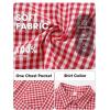 image:imageEXLURA Womens Summer 2 Piece Sets 100 Cotton Striped Long Sleeve Button Shirts Matching Skirt Beach Vacation Outfits 2026Red White Plaid