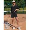 image:imageEXLURA Women Summer 2 Piece Outfits Faux Cashmere Sweater Knit Oversized Polo V Neck Top Matching Shorts Vacation Lounge SetsBlack