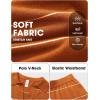 image:imageEXLURA Women Summer 2 Piece Outfits Faux Cashmere Sweater Knit Oversized Polo V Neck Top Matching Shorts Vacation Lounge SetsOrange