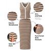 image:imageEXLURA Womens Cotton 2 Piece Skirt Set V Neck Faux Button Tank Tops Matching High Waist Midi Skirt Pockets Vacation OutfitsCoffee White