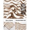 image:imageEXLURA Womens Summer Striped Crochet Tops Short Sleeve Knit Boho Top Hollow Out Beach Sweater Lightweight Vacation ShirtsApricot White