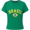 image:imageEXLURA Womens Cotton Graphic TShirts Short Sleeve Country Print Soccer Fan Tee National Pride Casual Summer Tops 2026 TrendyGreen