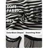 image:imageEXLURA Womens Cotton Summer 2 Piece Outfits Striped Halter Tops Matching Wide Leg Pant Sets Lounge Tracksuits Vacation TravelBlack Grey