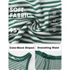 image:imageEXLURA Womens Cotton Summer 2 Piece Outfits Striped Halter Tops Matching Wide Leg Pant Sets Lounge Tracksuits Vacation TravelGreen