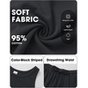 image:imageEXLURA Womens Cotton Summer 2 Piece Outfits Striped Halter Tops Matching Wide Leg Pant Sets Lounge Tracksuits Vacation TravelSolid Black