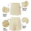 image:imageEXLURA Womens High Waisted Gingham Skort ALine Wrap Mini Skirt with Shorts Side Tie Cotton Plaid Skorts Summer Outfits 2026 Khaki