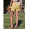 image:imageEXLURA Womens High Waisted Gingham Skort ALine Wrap Mini Skirt with Shorts Side Tie Cotton Plaid Skorts Summer Outfits 2026 Yellow