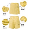 image:imageEXLURA Womens High Waisted Gingham Skort ALine Wrap Mini Skirt with Shorts Side Tie Cotton Plaid Skorts Summer Outfits 2026 Yellow