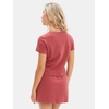 image:imageEXLURA Womens Summer 2 Piece Short Skirt Sets Cotton Short Sleeve Tshirt Matching Tennis Skort Airport Travel Vacation OutfitDark Red