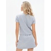 image:imageEXLURA Womens Summer 2 Piece Short Skirt Sets Cotton Short Sleeve Tshirt Matching Tennis Skort Airport Travel Vacation OutfitGrey