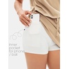 image:imageEXLURA Womens Summer 2 Piece Short Skirt Sets Cotton Short Sleeve Tshirt Matching Tennis Skort Airport Travel Vacation OutfitKhaki