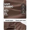 image:imageEXLURA Women Bermuda Shorts Knee Length Cotton Faux Linen Shorts Work Office Outfits Summer Beach High Waisted Shorts PocketsCoffee
